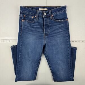 Levi's wedgie‎ skinny jeans blue 27 womens denim 5401